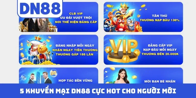 5 khuyến mại DN88 cực hot cho người mới